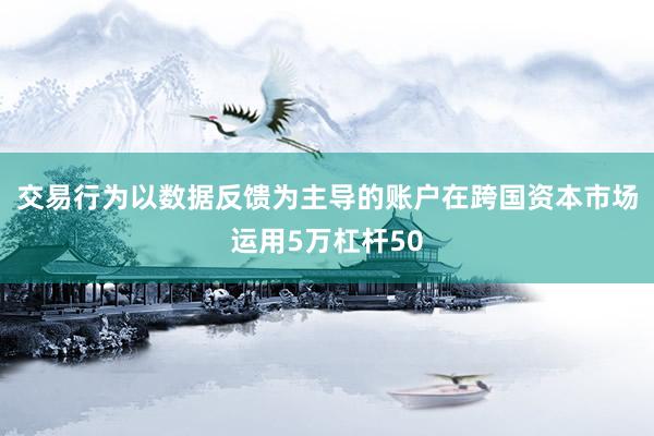 交易行为以数据反馈为主导的账户在跨国资本市场运用5万杠杆50
