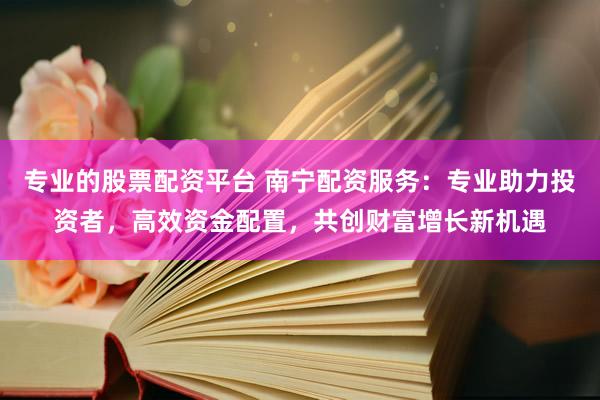 专业的股票配资平台 南宁配资服务：专业助力投资者，高效资金配置，共创财富增长新机遇