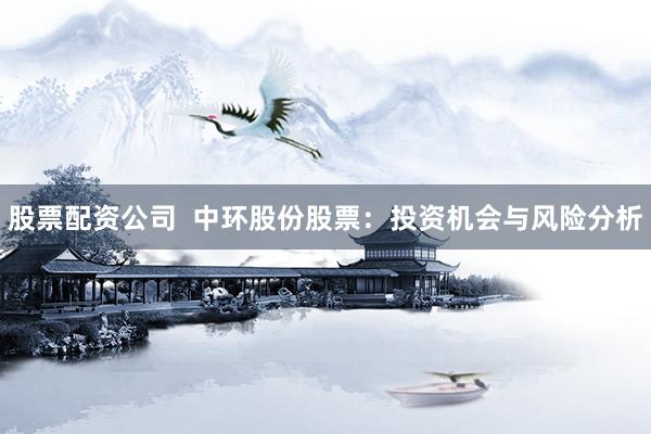 股票配资公司  中环股份股票：投资机会与风险分析